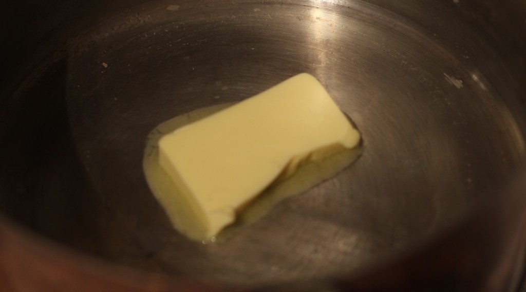 Butter in pan