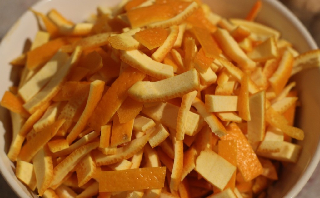 Sliced peel