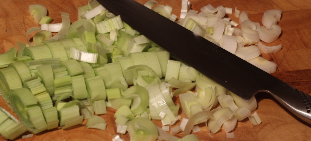 Leeks chopped